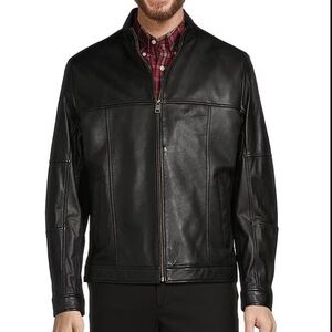 NWOT Burnished Lambskin Leather Hipster Jacket